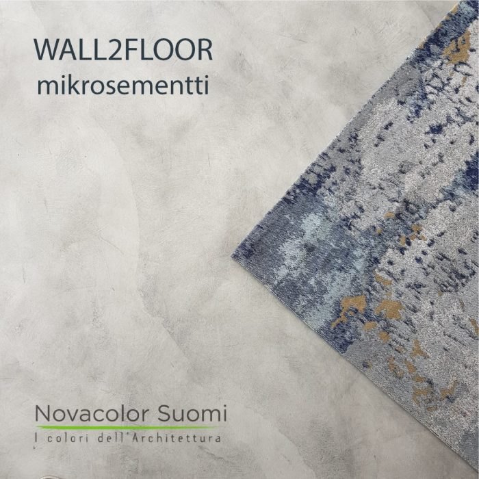 Novacolor Wall2Floor - mikrosementti lattiassa, valkea + harmaa patina