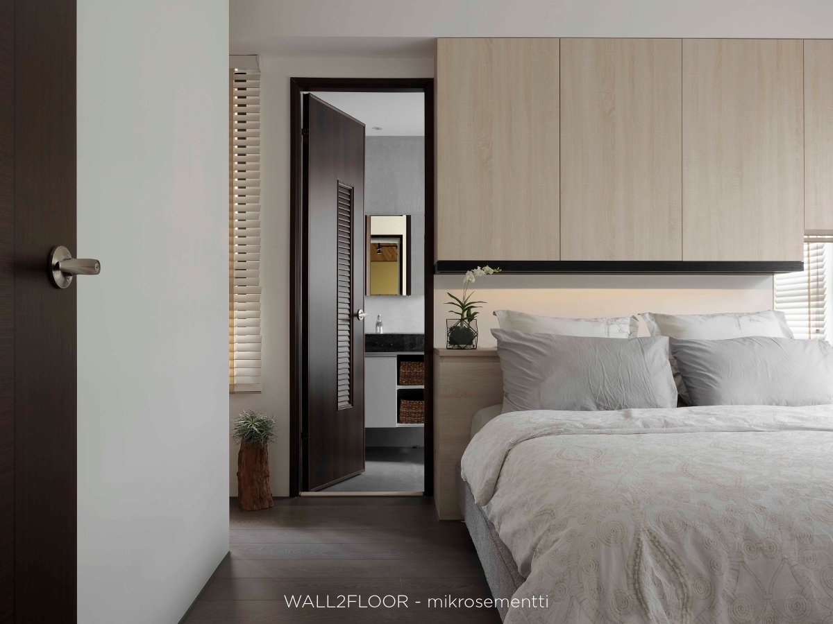 Novacolor-Wall2Floor-mikrosementti-lattiassa-makuuhuone-ja-wc
