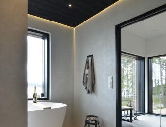 Novacolor Wall2Floor - mikrosementti kylpyhuoneen lattiassa ja seinissä, harmaa + patina silver