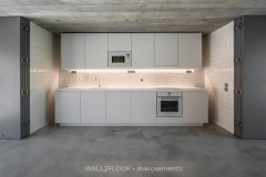 Novacolor Wall2Floor mikrosementti lattiassa - keittio