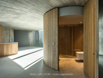 Novacolor Wall2Floor  -mikrosementti lattiassa