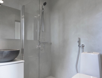Novacolor Wall2Floor - mikrosementti kylpyhuone harmaa+patina silver