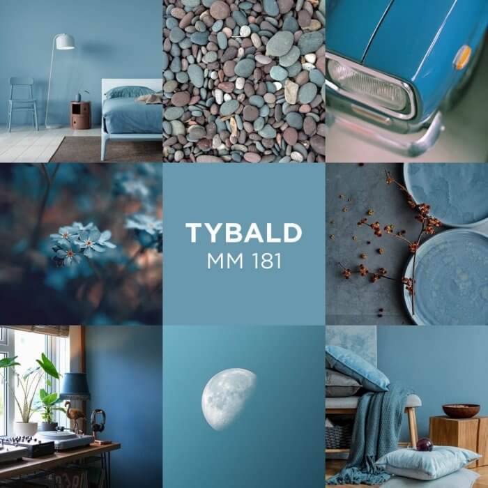 Novacolor MATmotion - sisustusmaali trendiväri 2021 - Tybald MM 181
