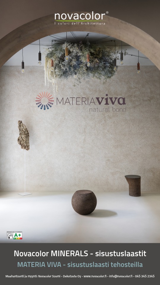 MATERIA VIVA - sisustuslaastit luonnonmukaisilla tehosteilla