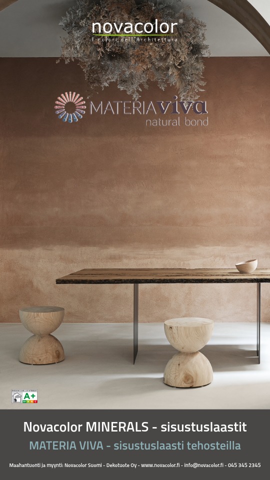 MATERIA VIVA - sisustuslaastit luonnonmukaisilla tehosteilla